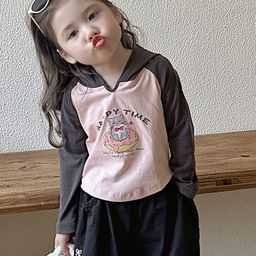 LULU & SKY Girls Printed V-Neck Applique T-shirt-image-98