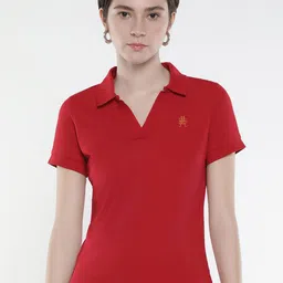 RAREISM Women Polo Collar Pockets T-shirt-image-51