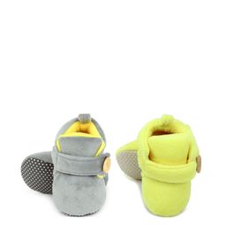 Superminis Infant Kids Grey Solid Booties-image-31
