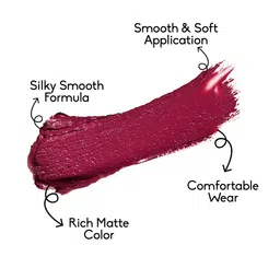 Seven Seas Matte With You Long Lasting & Hydrating Lipstick - Red Devil 15 image 4