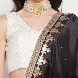 Clora Creation Embroidered Dupatta with Gotta Patti image 4