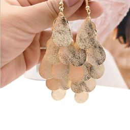 SALTY Gold-Plated Geometric Drop Earrings image 4