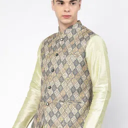 Badoliya & Sons Printed Nehru Jacket image 5