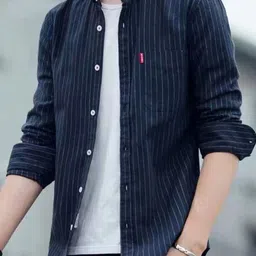 The Roadster Lifestyle Co Striped Cotton Button-Down Collar Long Sleeved Casual Shirt-image-46