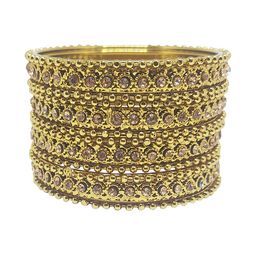 CHRISHAN Set Of 12 Stone Studded Bangles-image-76
