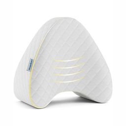 HOSPIKART White Memory Foam Filled Faux Velvet Breathable Therapedic Pillow-26