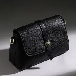 HAUTE SAUCE by Campus Sutra Leather Structured Sling Bag-26