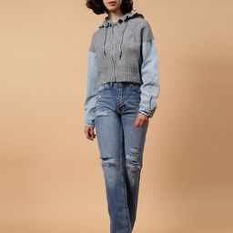 Fashion Gaiia Women Colourblocked Cardigan-image-44