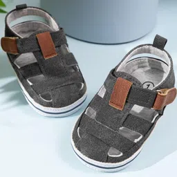 NESKA MODA Boys Black Synthetic Sandals-image-50