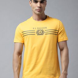 U.S. Polo Assn. Men Striped Pure Cotton Slim Fit T-shirt-picture-21