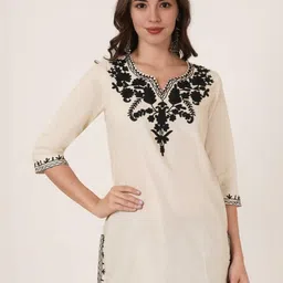 Diktmark Embroidered Kashmiri Cotton Kurti-picture-50