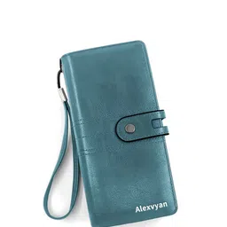 Alexvyan Women PU Zip Around Wallet-35