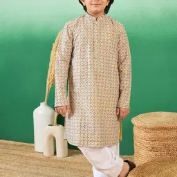 Sangria  Boys Printed Cotton Kurta Set-10
