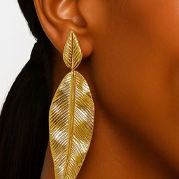 ISHTAARA Gold-Plated Stainless Steel Earrings-image-48