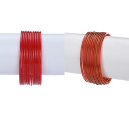 SOMIL Red Alloy Bangle-8