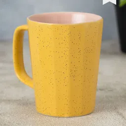 Clay Craft Fine Ceramic Armada Microwave Safe Coffee & Milk Mug, 320Ml, 1 Piece, Yellow-41
