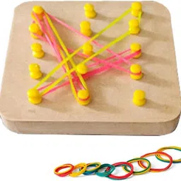 shalafi Wooden Montessori Geoboard Toys for kids Mathematical Educational Shape Puzzle-picture-21
