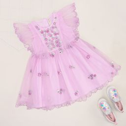 Pantaloons Junior Girls Floral Fit & Flare Dress-image-133