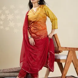 KALINI Women Printed Straight Kurta Set-44
