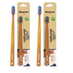 Dencrus Set Of 2 Octa Clean Bamboo Toothbrush-14