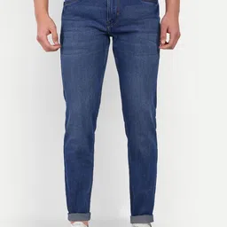 Mast & Harbour Men Micheal Whiskers and Chevrons Slim Fit Mid-Rise Light Fade Cotton Jeans-image-19