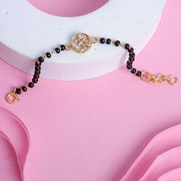 Elegante kids Unisex Kids Sterling Silver Gold-Plated Wraparound Bracelet-16