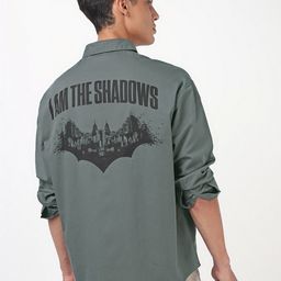 Bewakoof Men Oversized Fit Graphic Printed Spread Collar Cotton Casual Shirt-image-9