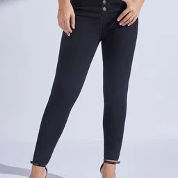 Miss Chase Women Skinny Fit High-Rise Clean Look Heavy Fade Stretchable Jeans-picture-29