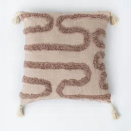 Rya Living Peach-Coloured Quirky Square Cushion Covers-12