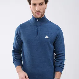 Monte Carlo Men Mock Neck Full Sleeve Pullover Sweaters-picture-13