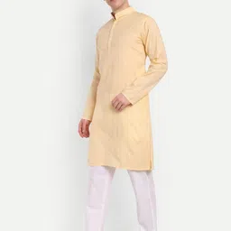 4u Fashion Men Striped Handloom Kurta-44