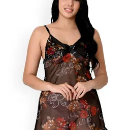 chia fashions Net Printed Baby Doll-image-89
