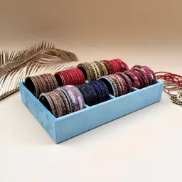La Trove Blue Bangle Jewellery Organiser-25