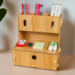 UMAI Brown Set of 1 Regular Desk Organiser Organisers-8