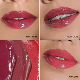 LAMIOR 3 Pcs Peptide Glaze Lip Balm-4 ml Shade -Plum Tart-Plum Cake-Apple Pie image 5