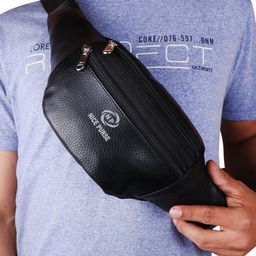 NICE PURSE Men Brand Logo Printed Waist Pouch-image-81