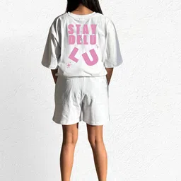 TheBTclub Unisex Oversized Printed T-Shirt With Shorts Co-Ords-image-83