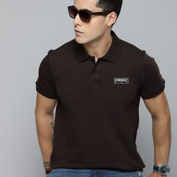 R.Code by The Roadster Life Co. Men Printed Polo Collar T-shirt-image-24