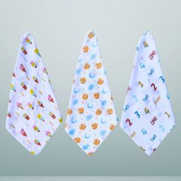 BAESD Pack Of 3 Printed Baby Wash Cloths-image-79