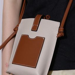 CORSICA Textured Leather Bucket Sling Bag With Applique-image-58