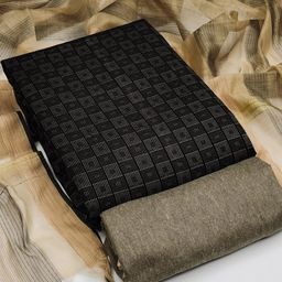 SAINOOR Geometric Woven Design Unstitched Dress Material-image-93