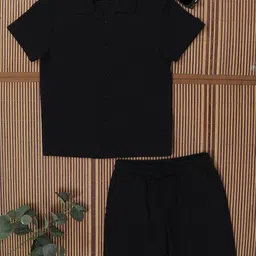 The Lion and The Fish Self Designed Pure Cotton Shirt With Shorts Clothing Set-image-41