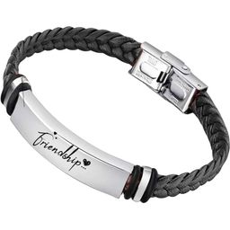 Sullery Silver-Plated Leather Bracelet-picture-39