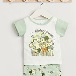 Juniors by Babyshop Boys Printed Round Neck Pure Cotton T-shirt And Short-picture-33