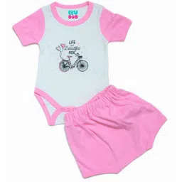 LUV-DUB Unisex Kids Printed T-shirt with Shorts-picture-39