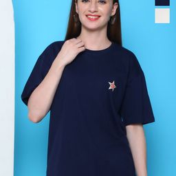Dreambe Women Typography 2 Wonder Woman Printed Applique T-shirt-image-98