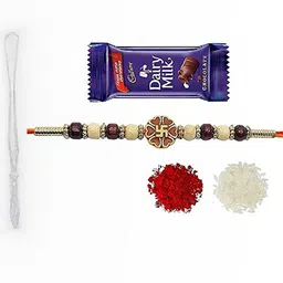 VR Creatives Boys Beads Studded Rakhi With Chocolate-picture-25