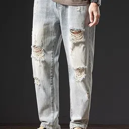 StyleCast Women High-Rise Highly Distressed Light Fade Jeans-image-69
