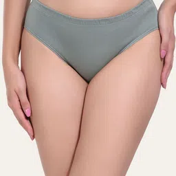 Bruchi CLUB Women Solid Mid Rise Pure Cotton Hipster Briefs BC-PN-NIA-LGRN-S-image-64