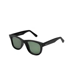 HASHTAG EYEWEAR Men Green Lens & Black Wayfarer Sunglasses with-16
